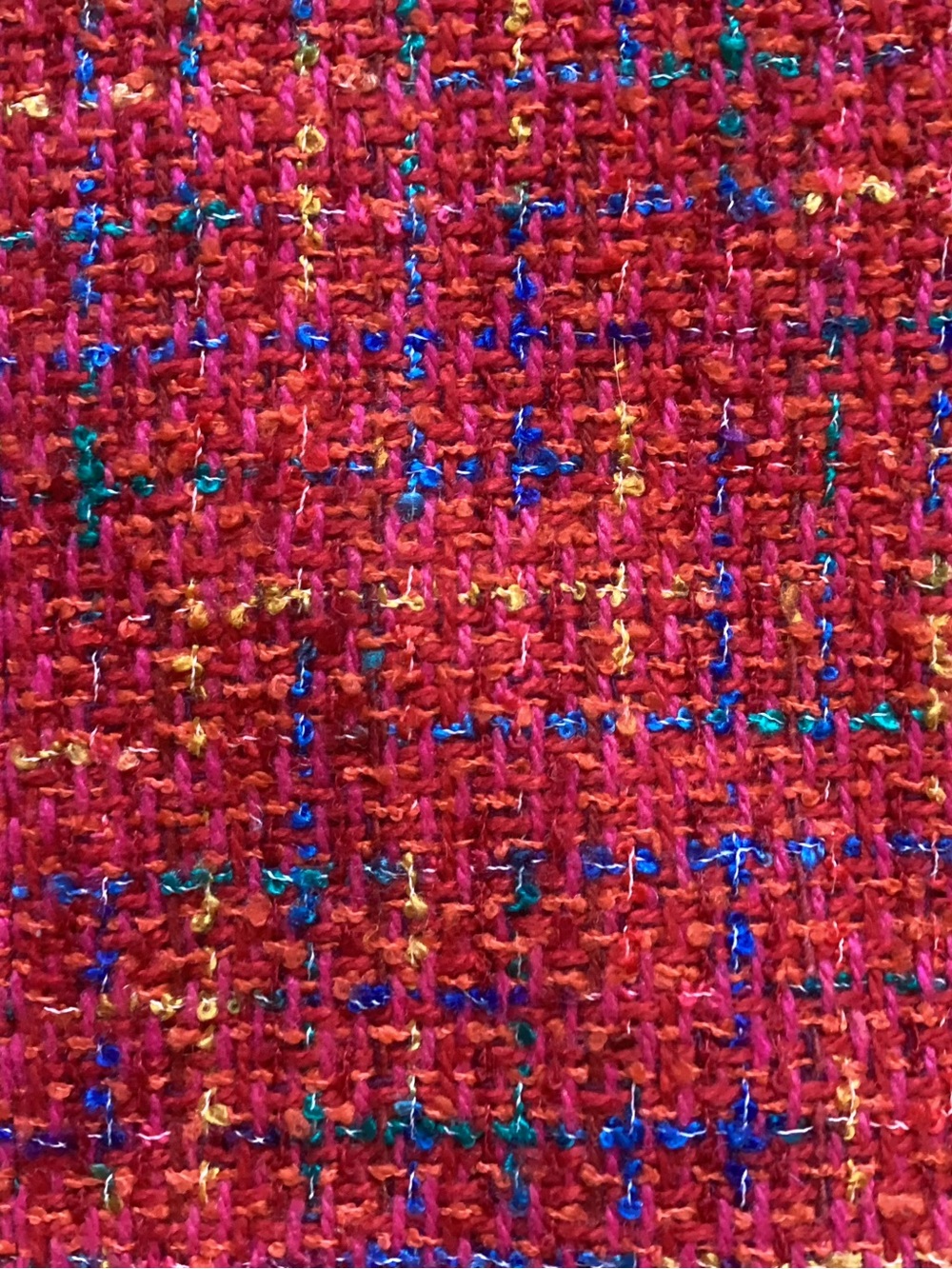 Liz Claiborne Red Tweed Blazer Jacket - Picture 7 of 8